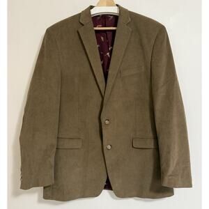Ralph Lauren Brown Corduroy Blazer Sport Coat Men’s 44L Professor - Elbow